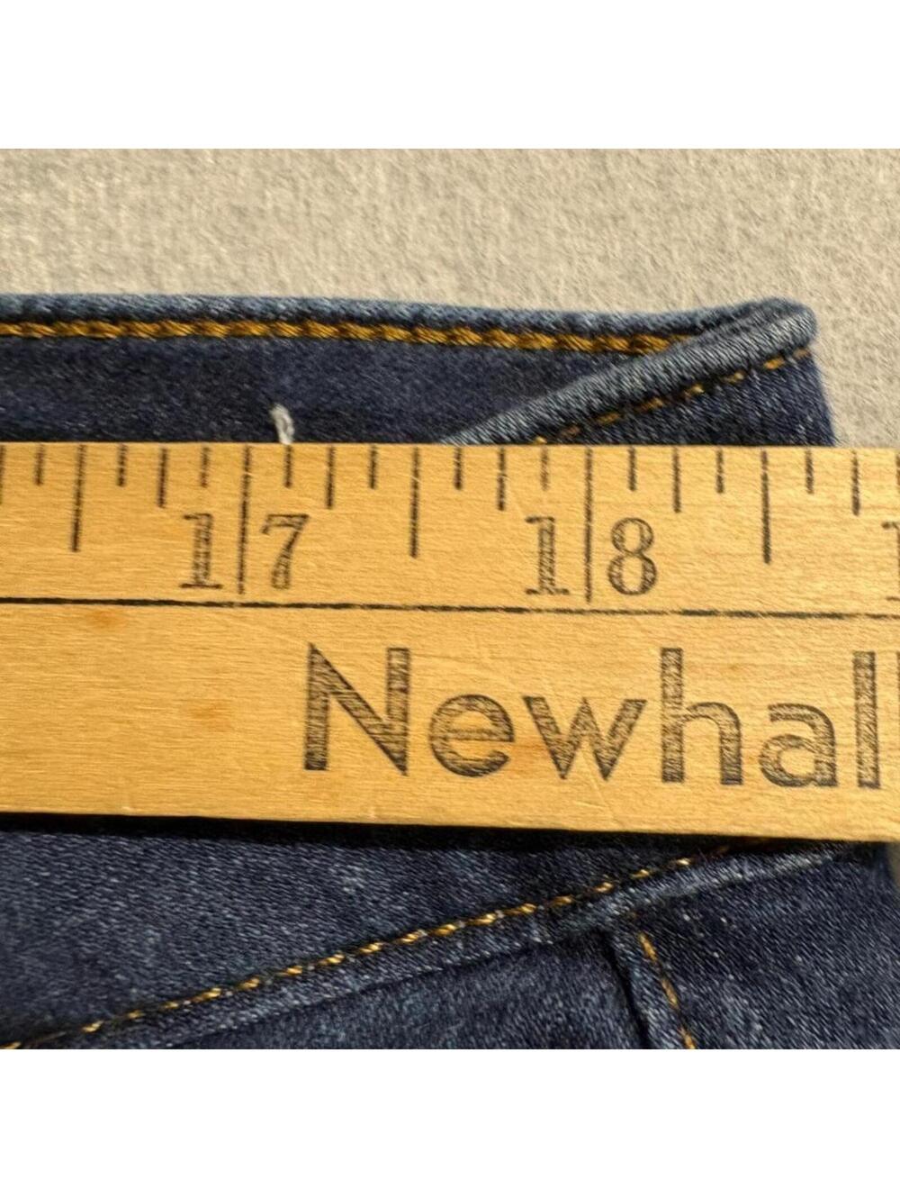 LOFT The Curvy Skinny Jeans Womens Size 16 33 Dark Wash Denim Stretch Blue - Picture 4 of 11